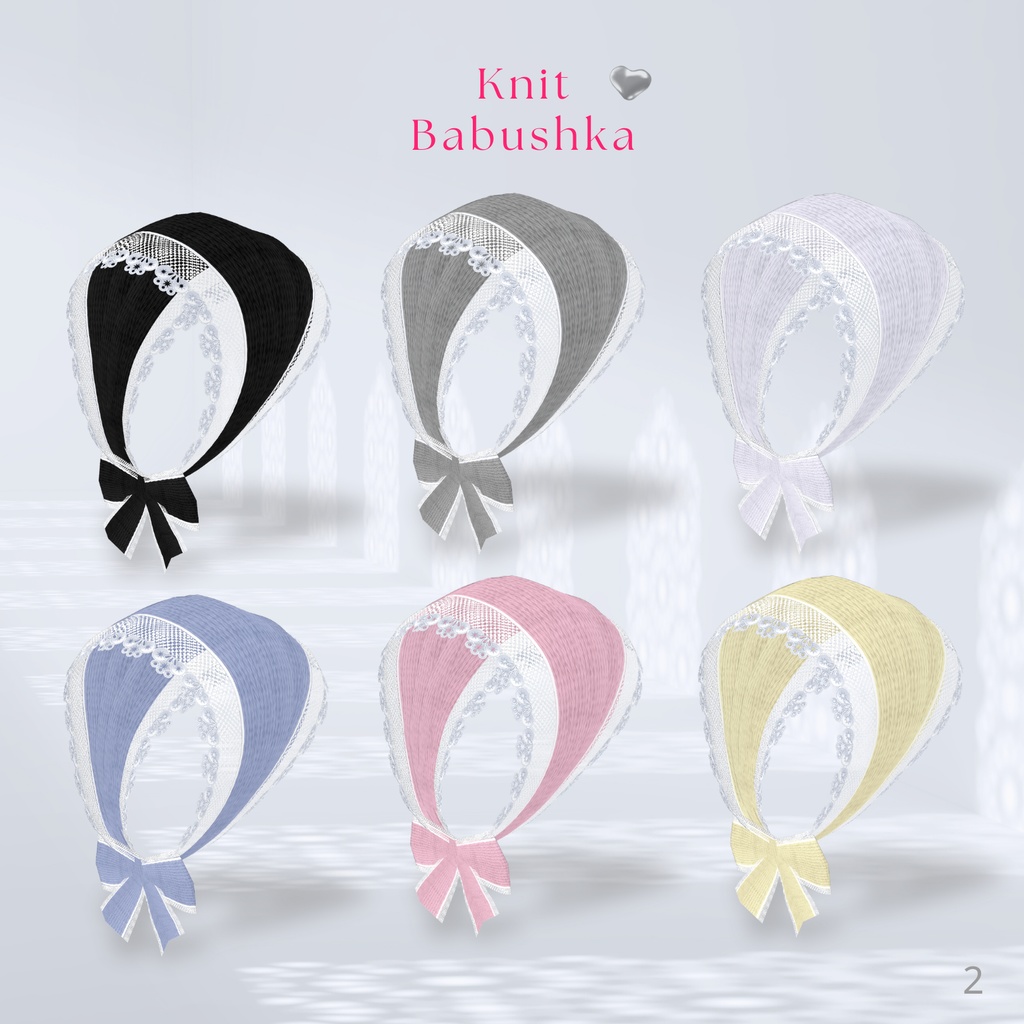 【6colors】Fluffy Frill Outfit Set【VRoid】