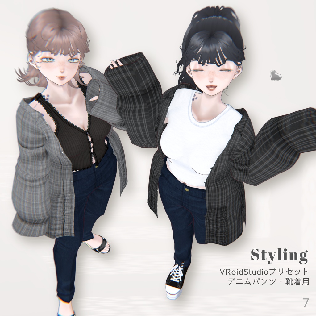 Loose Shirt & Tank top【VRoid】