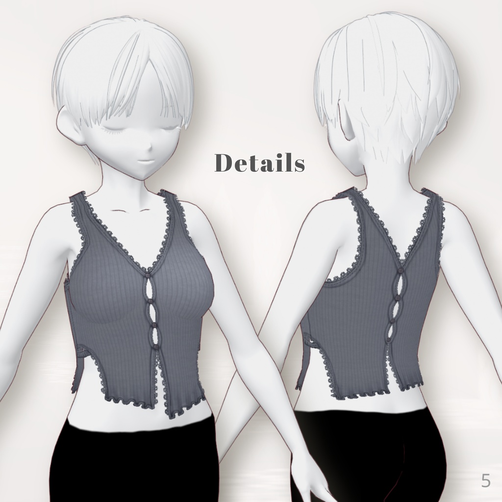 Loose Shirt & Tank top【VRoid】