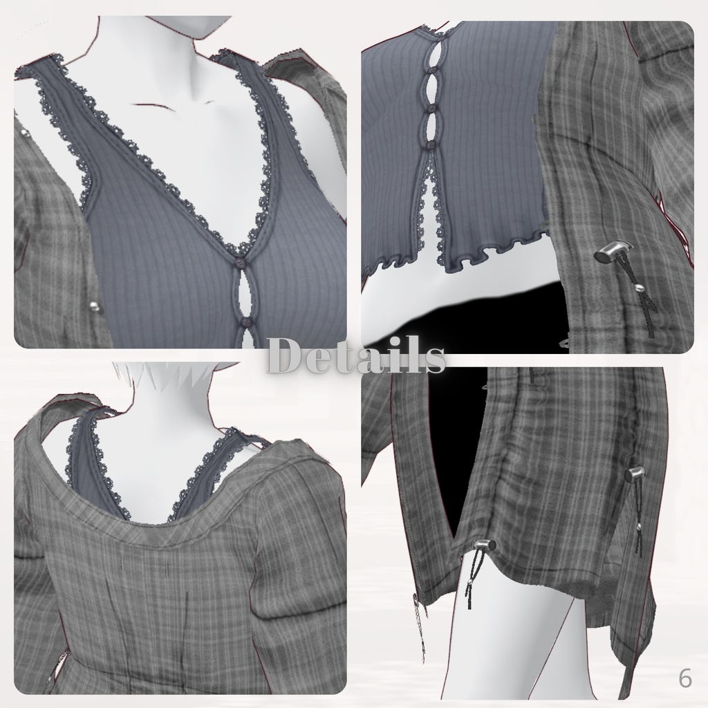 Loose Shirt & Tank top【VRoid】