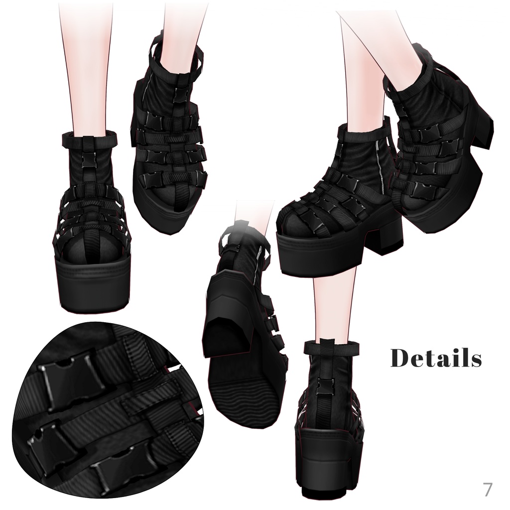 Multi-Belt Outfit Set【VRoid】