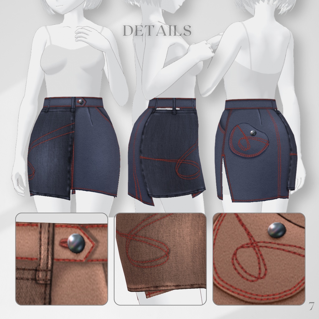 Long Coat & Sweater Outfit 【VRoid】