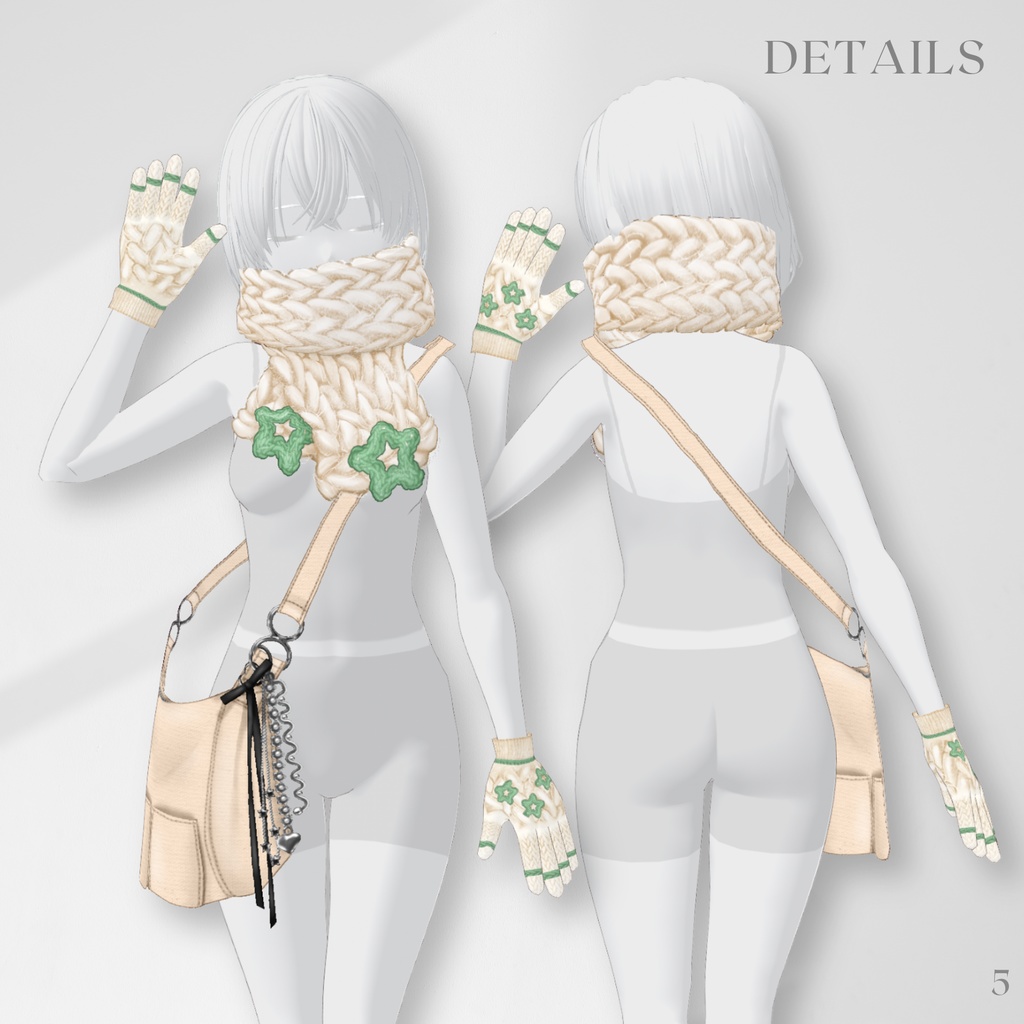 3 Winter ODEKAKE Items【VRoid】