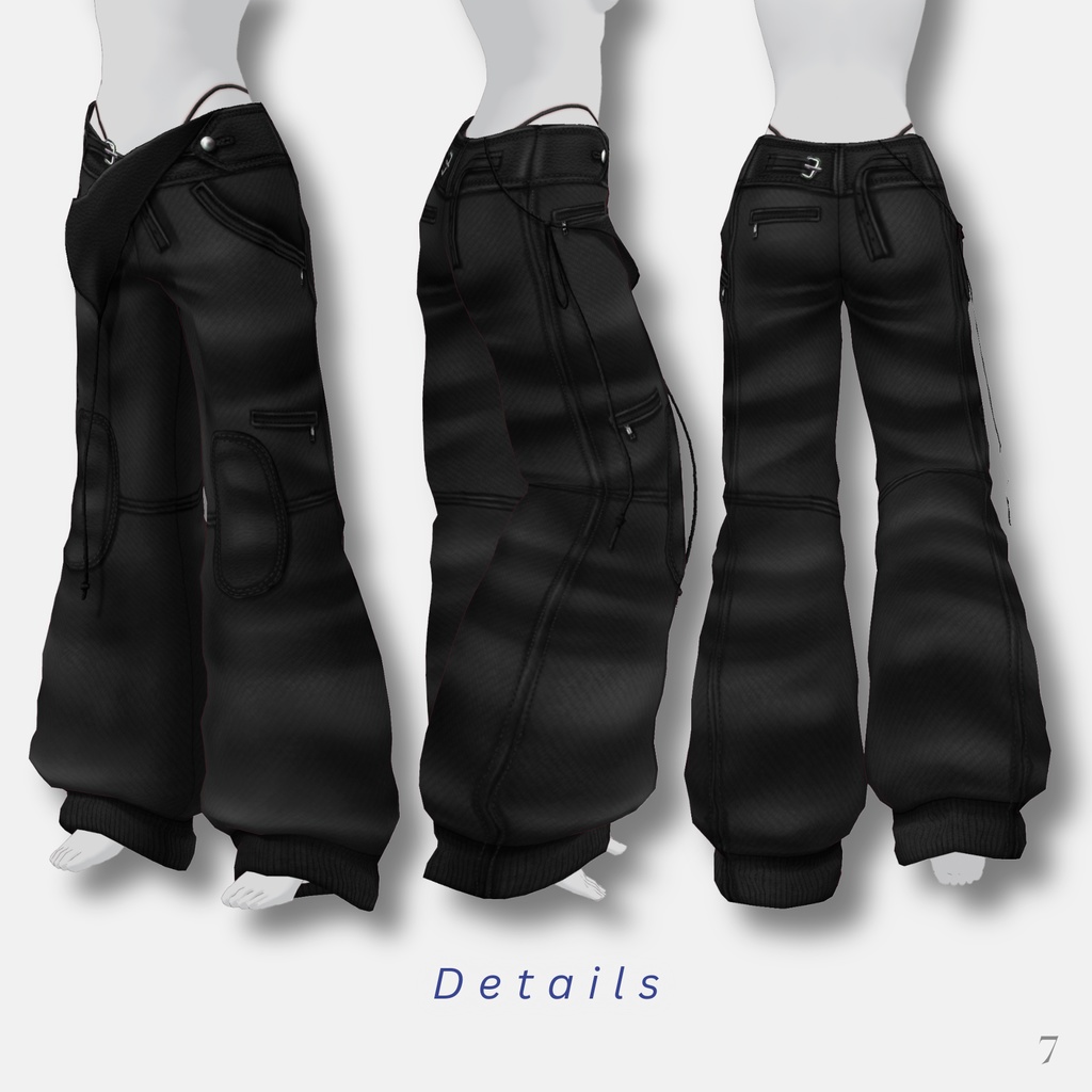 Leather & Sheer Outfit【VRoid】