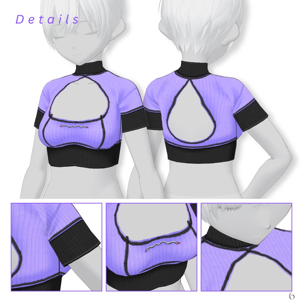 Super Short Outer Outfit【VRoid】