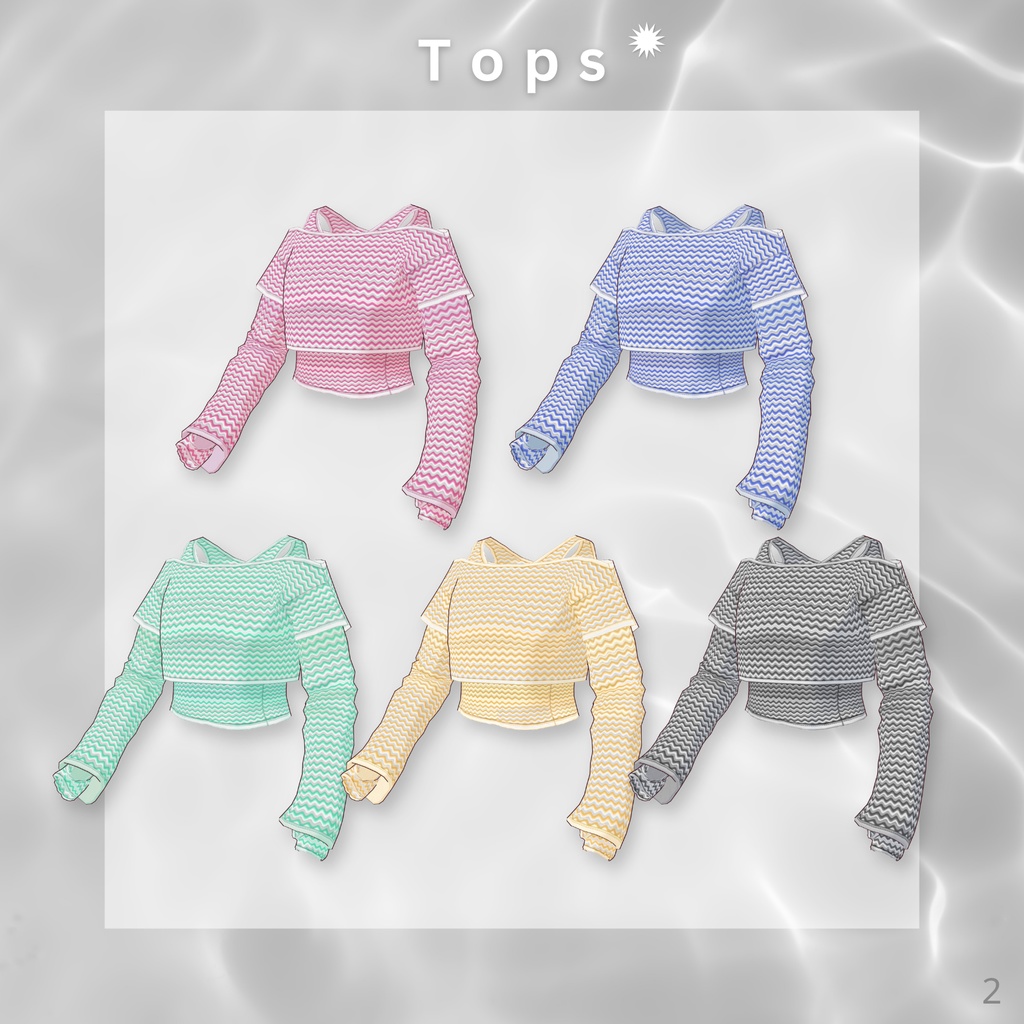 Fake Layered Tops【VRoid】
