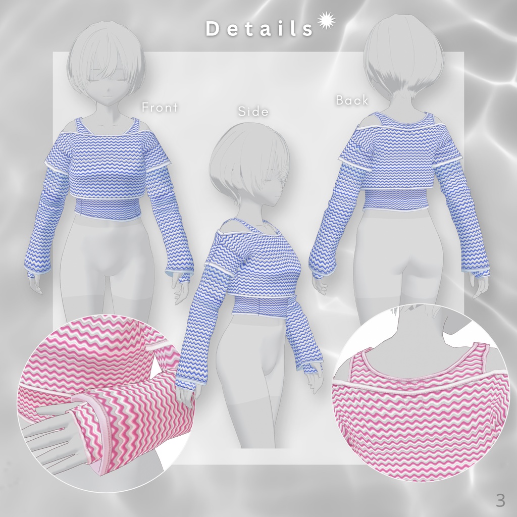 Fake Layered Tops【VRoid】