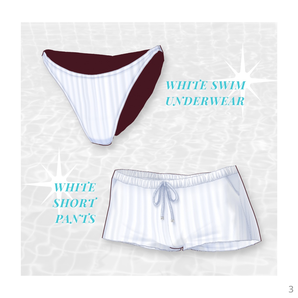 Tropical Swimwear Set【VRoid】