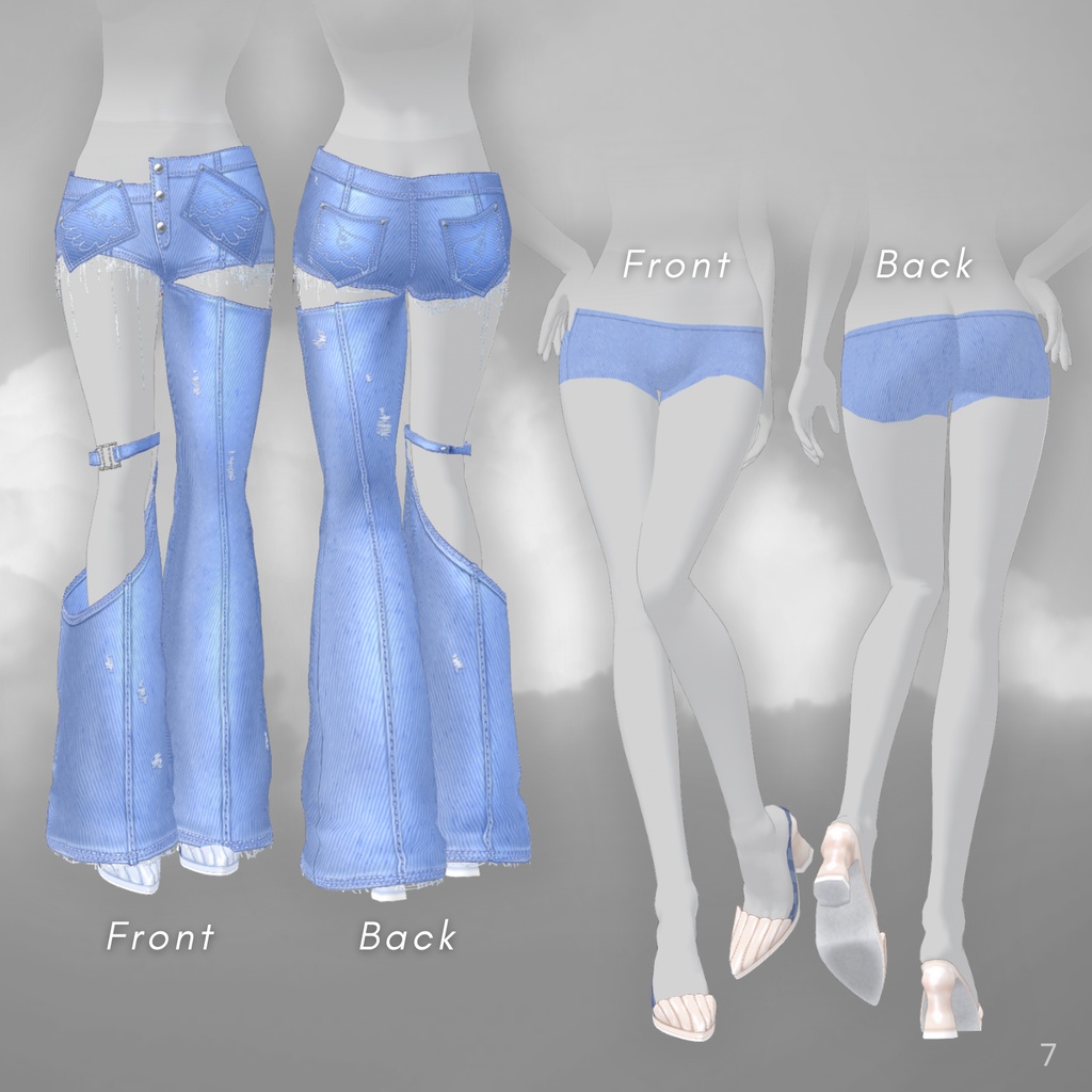 Angel Wing Frill Outfit【VRoid衣装】