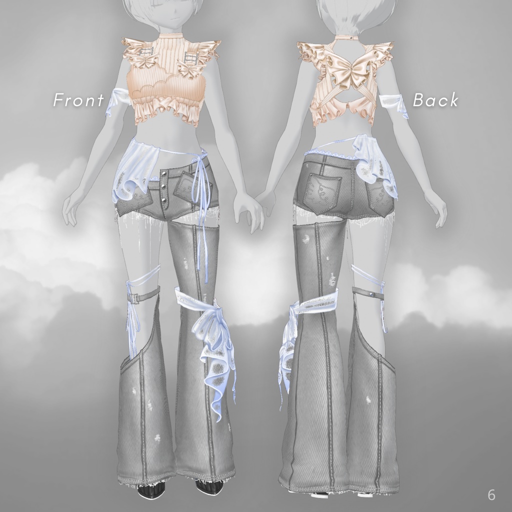 Angel Wing Frill Outfit【VRoid衣装】