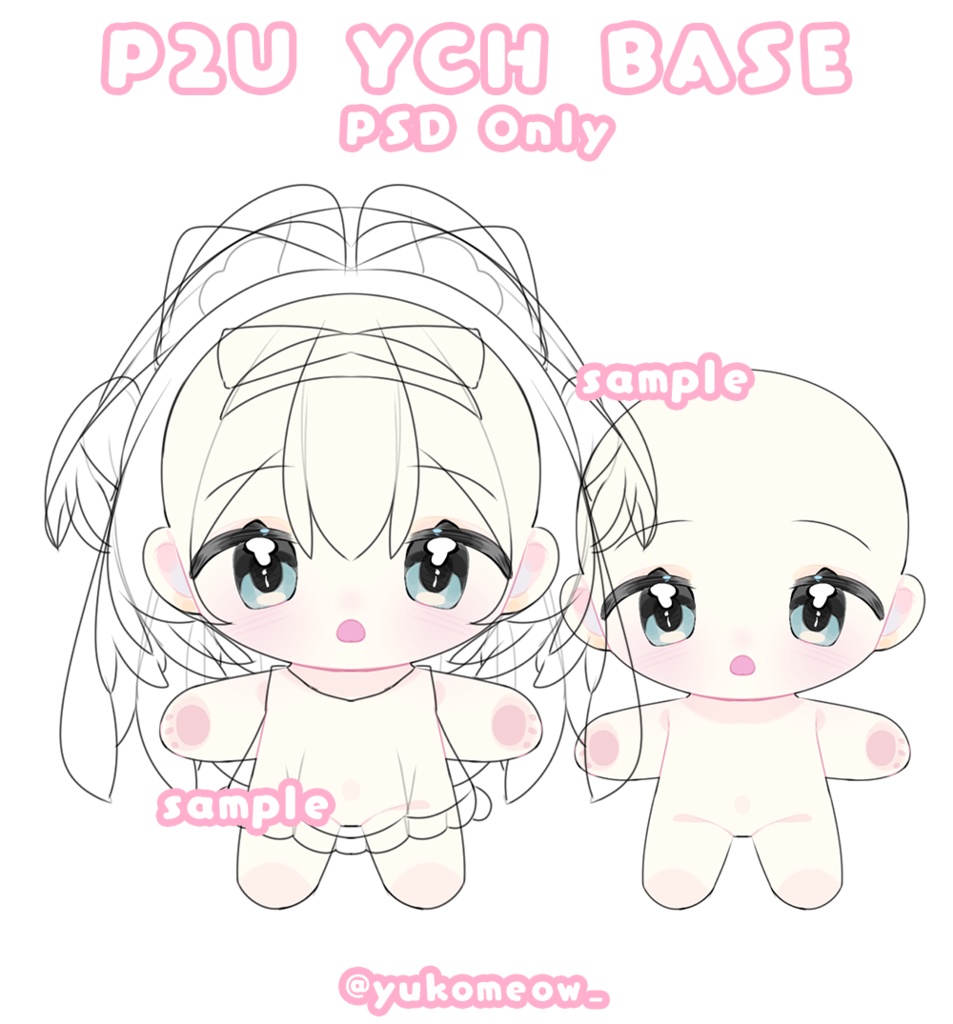立ち絵素体|商用利用OK |トレス Chibi Pose素材VTuberバーチャルユーチューバー