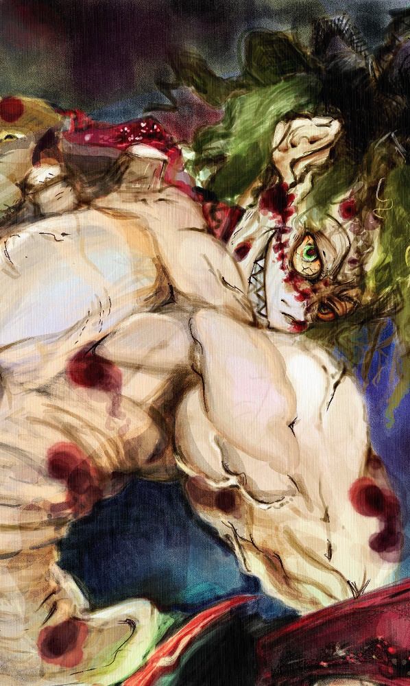 【デジタルイラスト】妓夫太郎（鬼滅の刃） A5／高解像度データ  [Digital Illustration] Gyutaro (Demon Slayer) A5 / High-Resolution Art Data