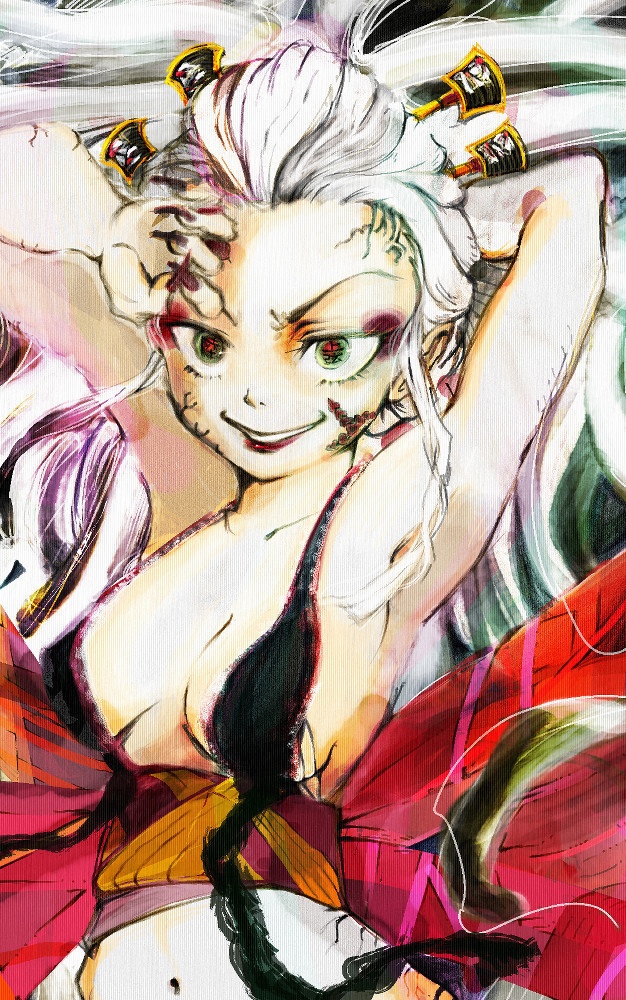 【デジタルイラスト】堕姫（鬼滅の刃）A5／高解像度データ[Digital Illustration] Daki (Demon Slayer) A5 / High-Resolution Art Data