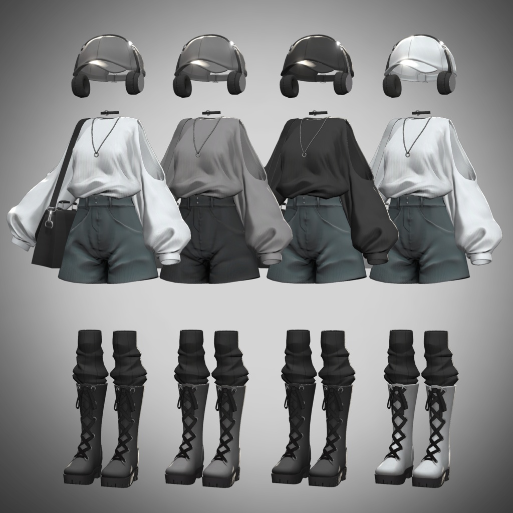 UrvaU -StreetOutfit-【12アバター対応・VRChat向け衣装】