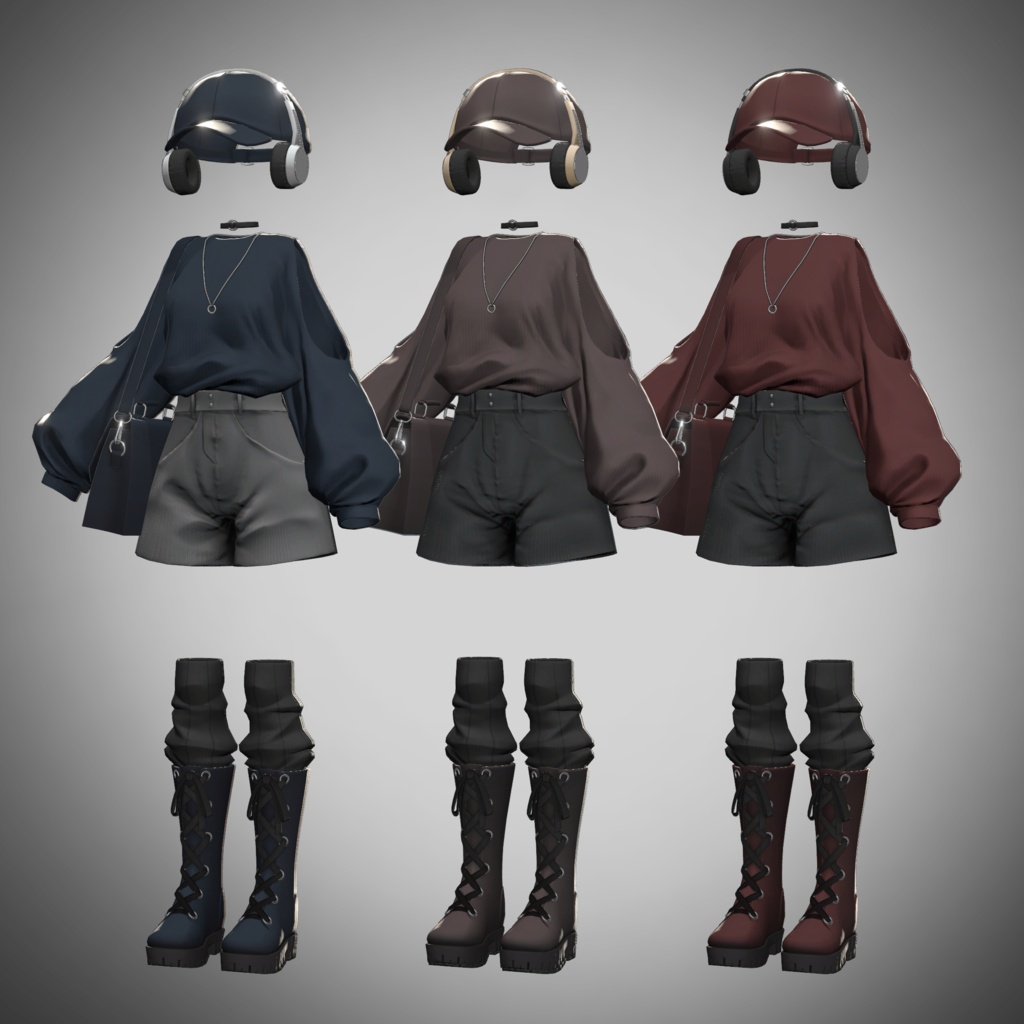 UrvaU -StreetOutfit-【12アバター対応・VRChat向け衣装】