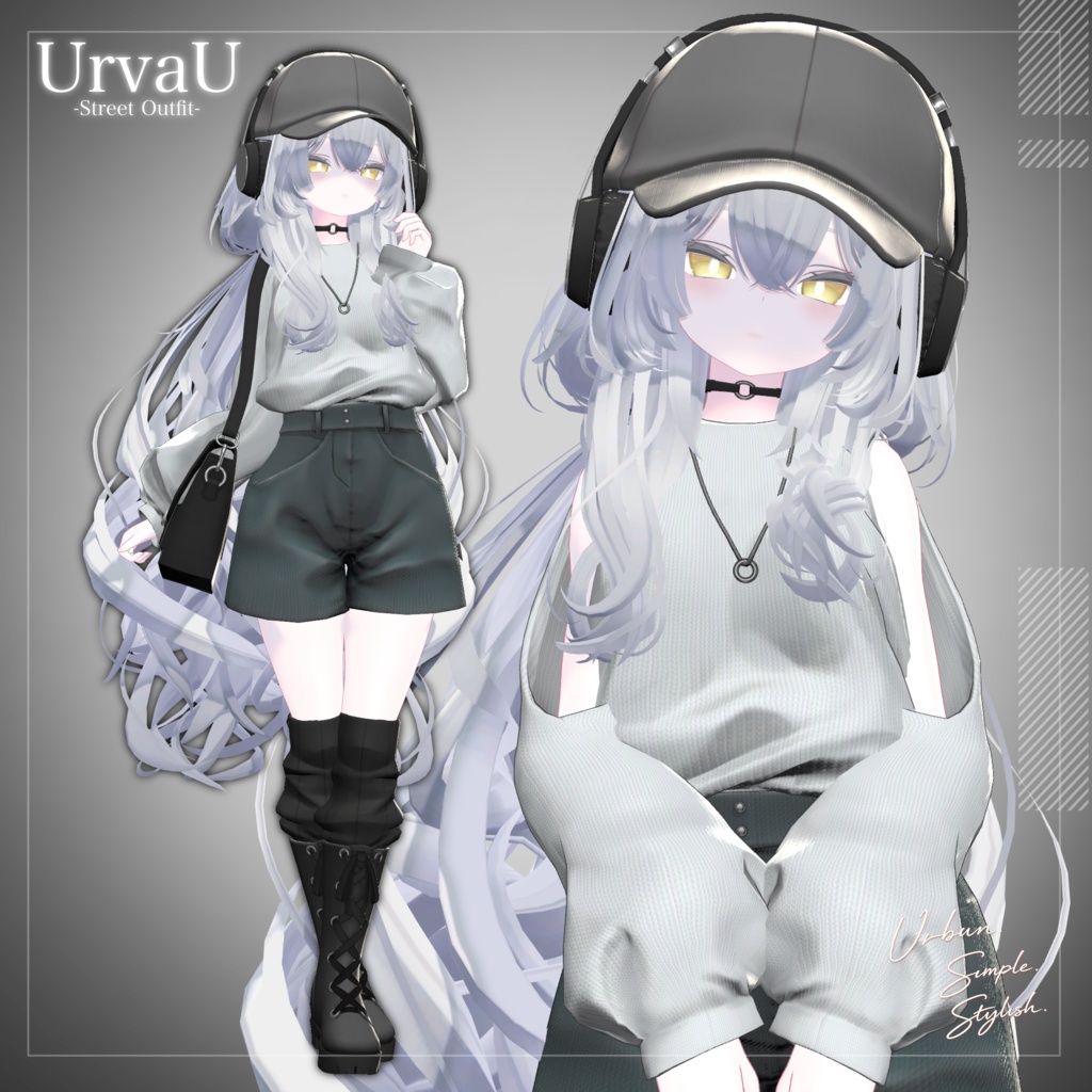 UrvaU -StreetOutfit-【12アバター対応・VRChat向け衣装】