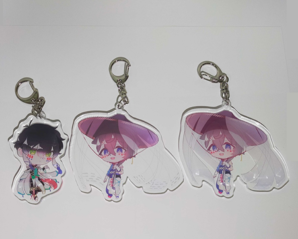100×100アクリルキーホルダー【ミス品あり】