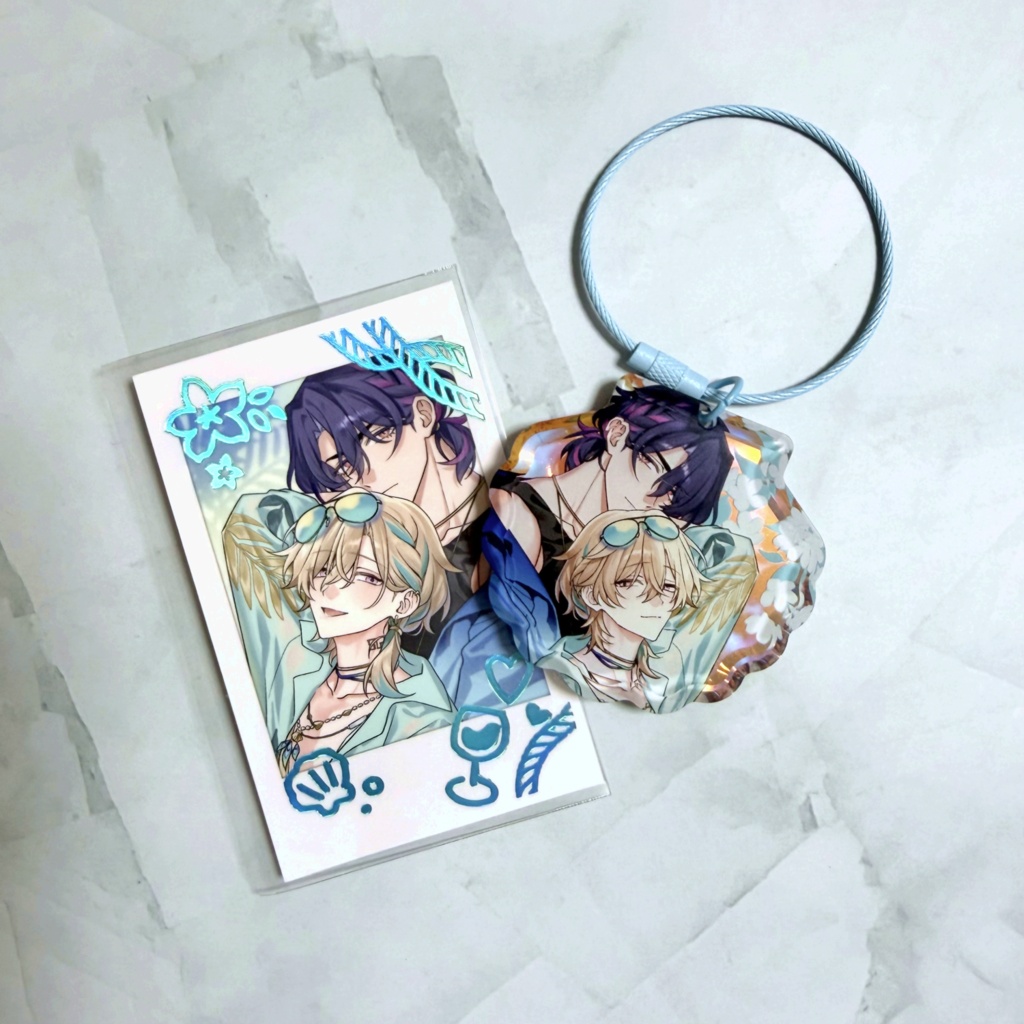【8月末追加予定】レイチュリ　宝石風アクキー