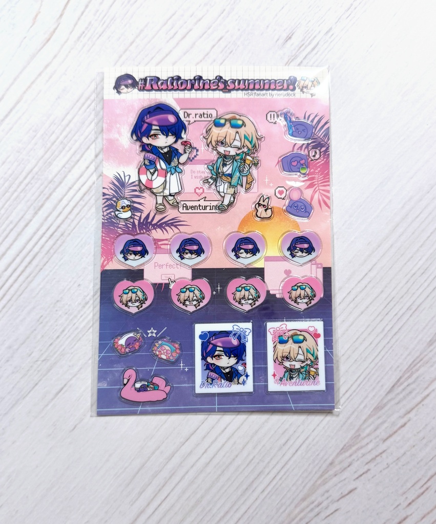 【10月末入荷見込み】レイチュリの夏！ぷっくりシール
