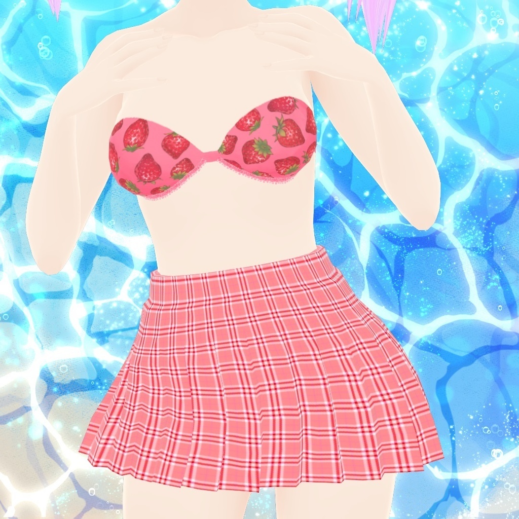 いちごの水着セット