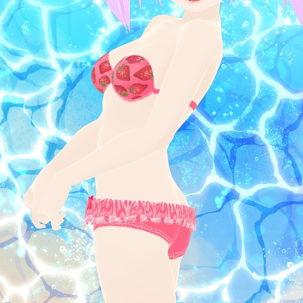 いちごの水着セット