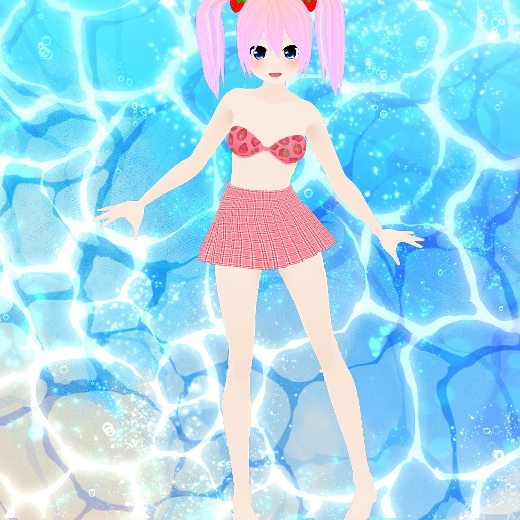 いちごの水着セット