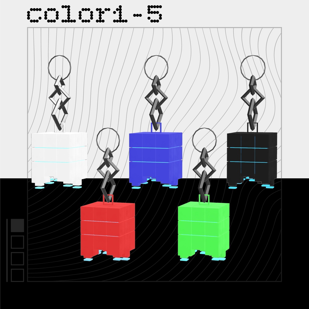 【無料版あり】イヤリング「CUBE1」