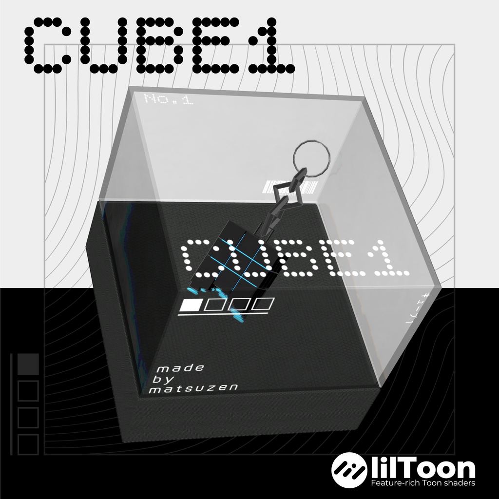 【無料版あり】イヤリング「CUBE1」