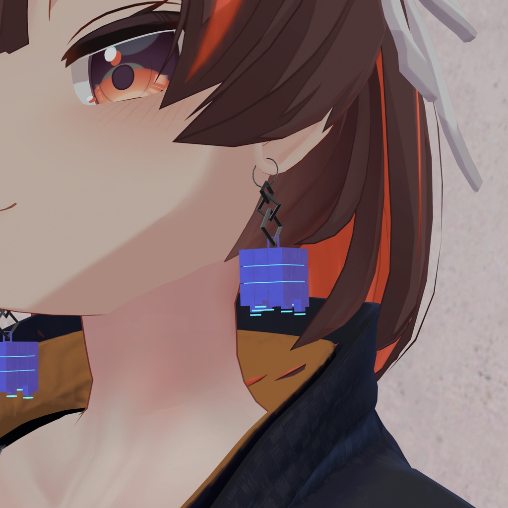 【無料版あり】イヤリング「CUBE1」