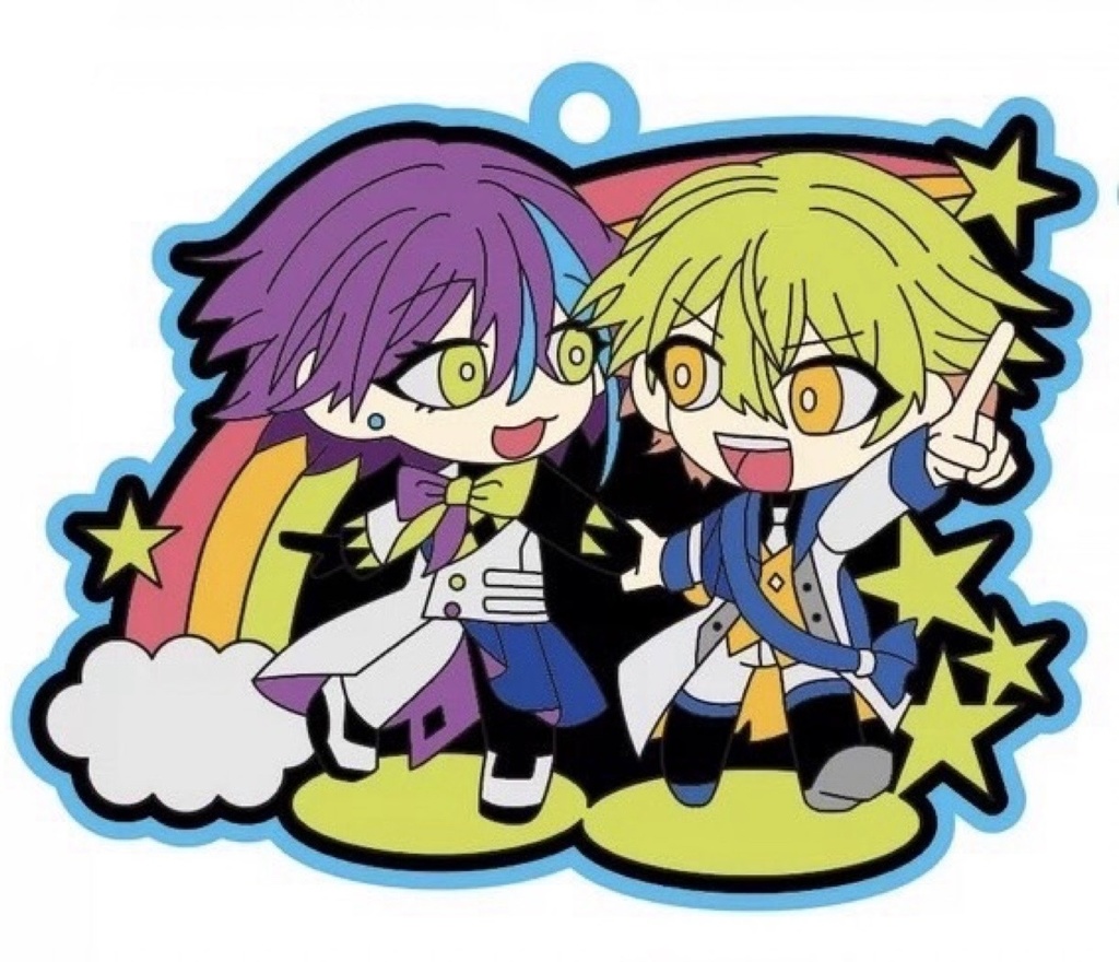 🌟+🎈ラバーキーホルダー