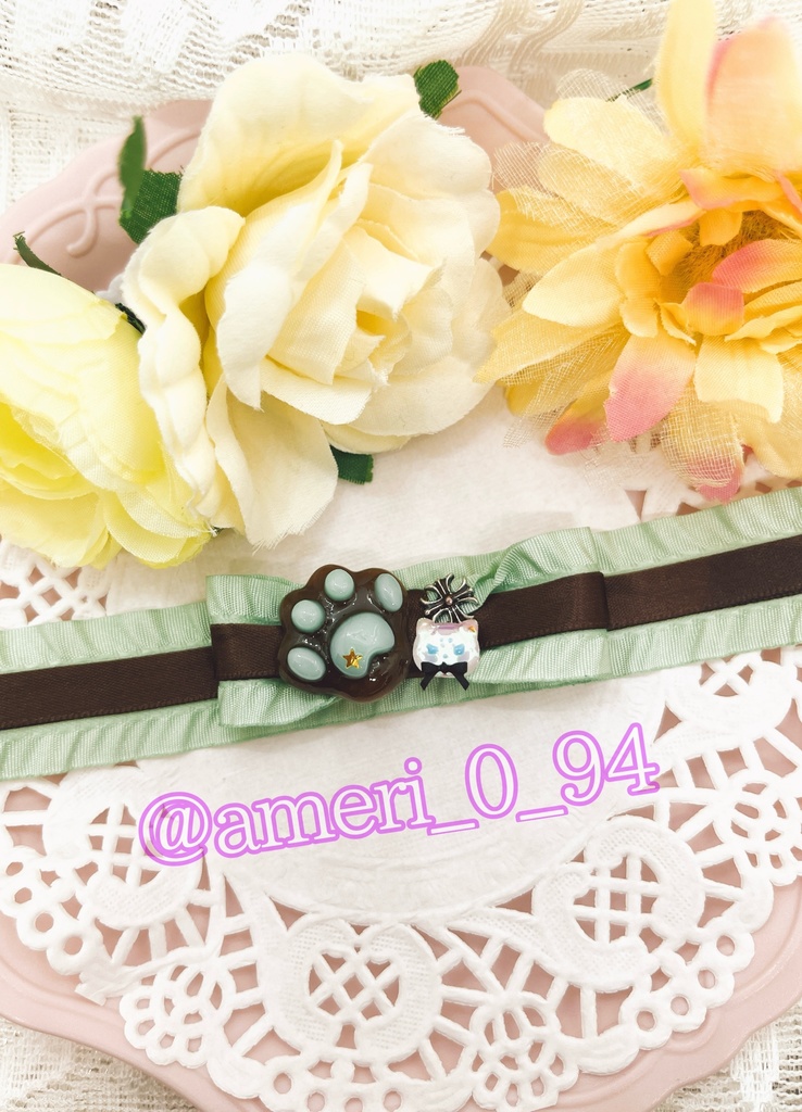 mffs サイズ チョーカー【チョコミント風カラー】