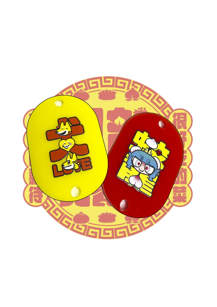 アクリルタグキーホルダー