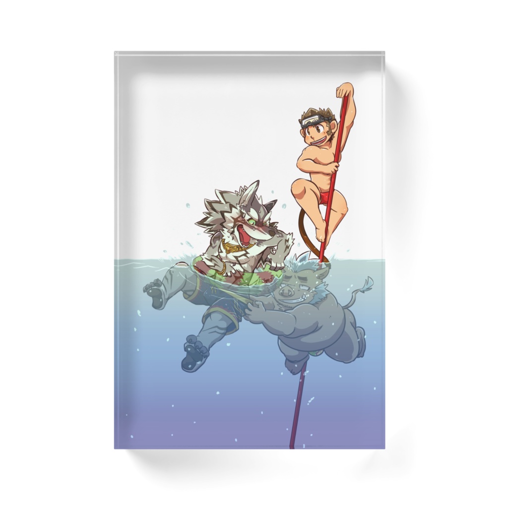 放サモぷかぷかアクリルブロック セト&ゴウリョウ&ハヌマン