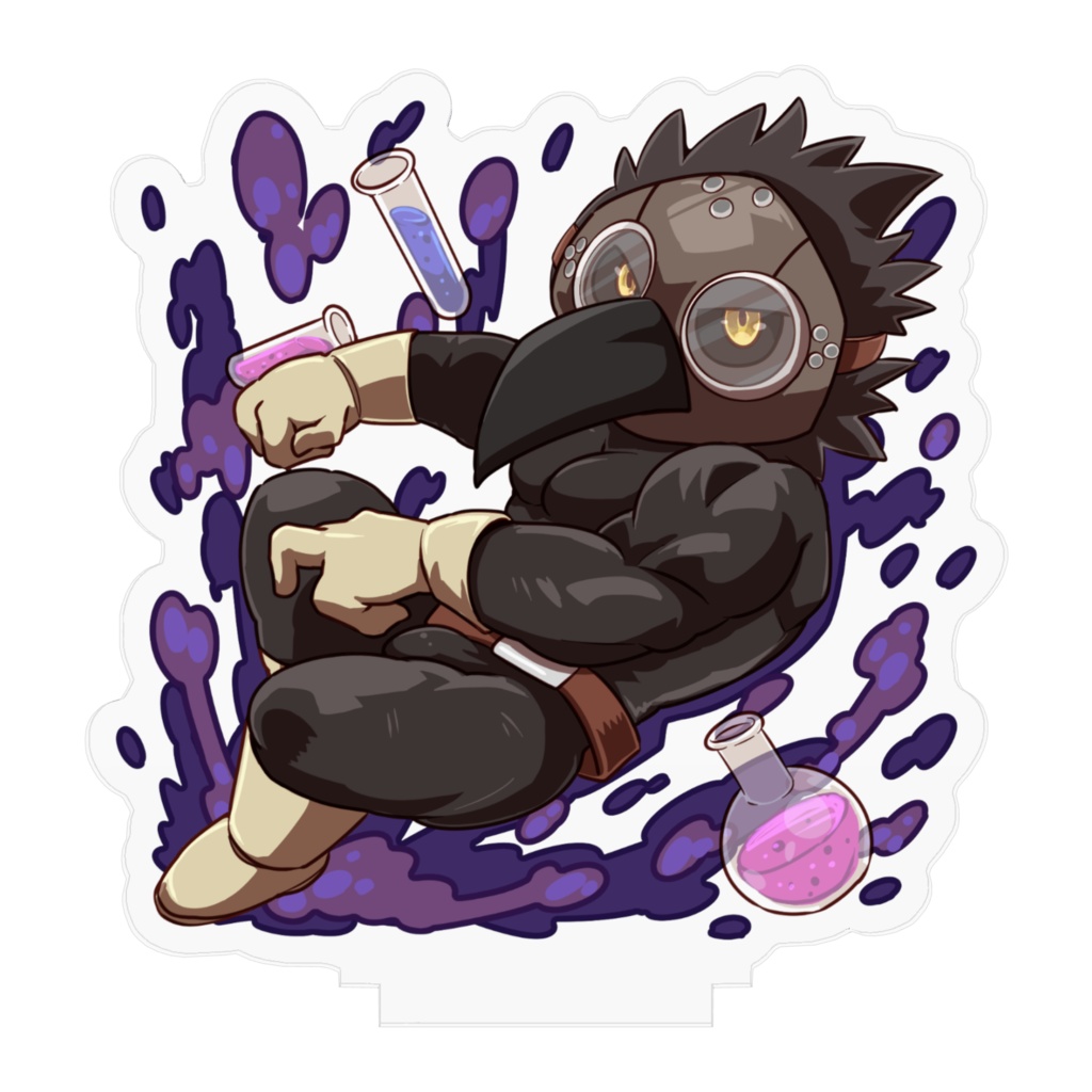 アクリルフィギュア ペスト(ART:@Pest_Doctor0さん)