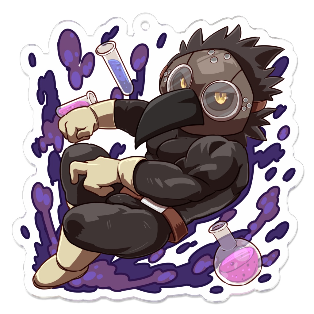 アクリルキーホルダー ペスト(ART:@Pest_Doctor0さん)