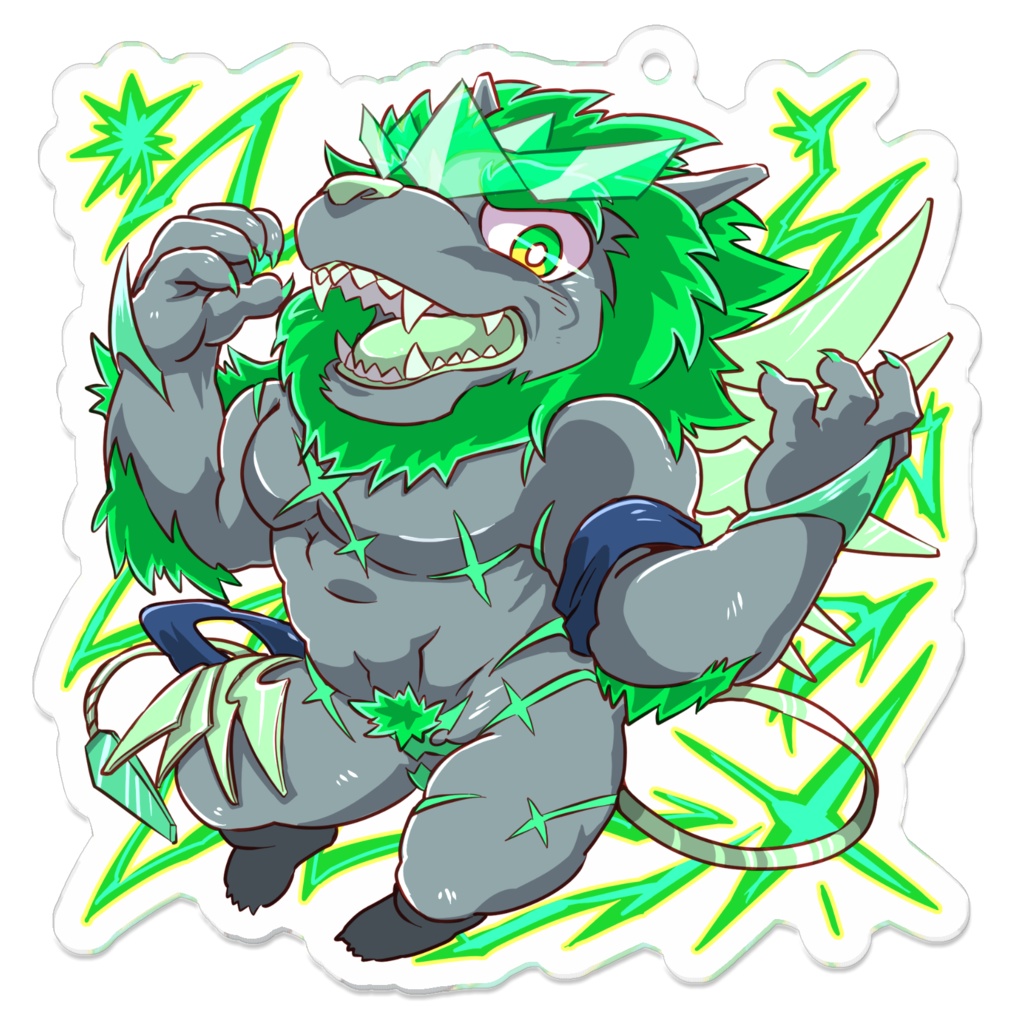 アクリルキーホルダー ルキフェロ(ART:@kuroikemurinoh1さん)