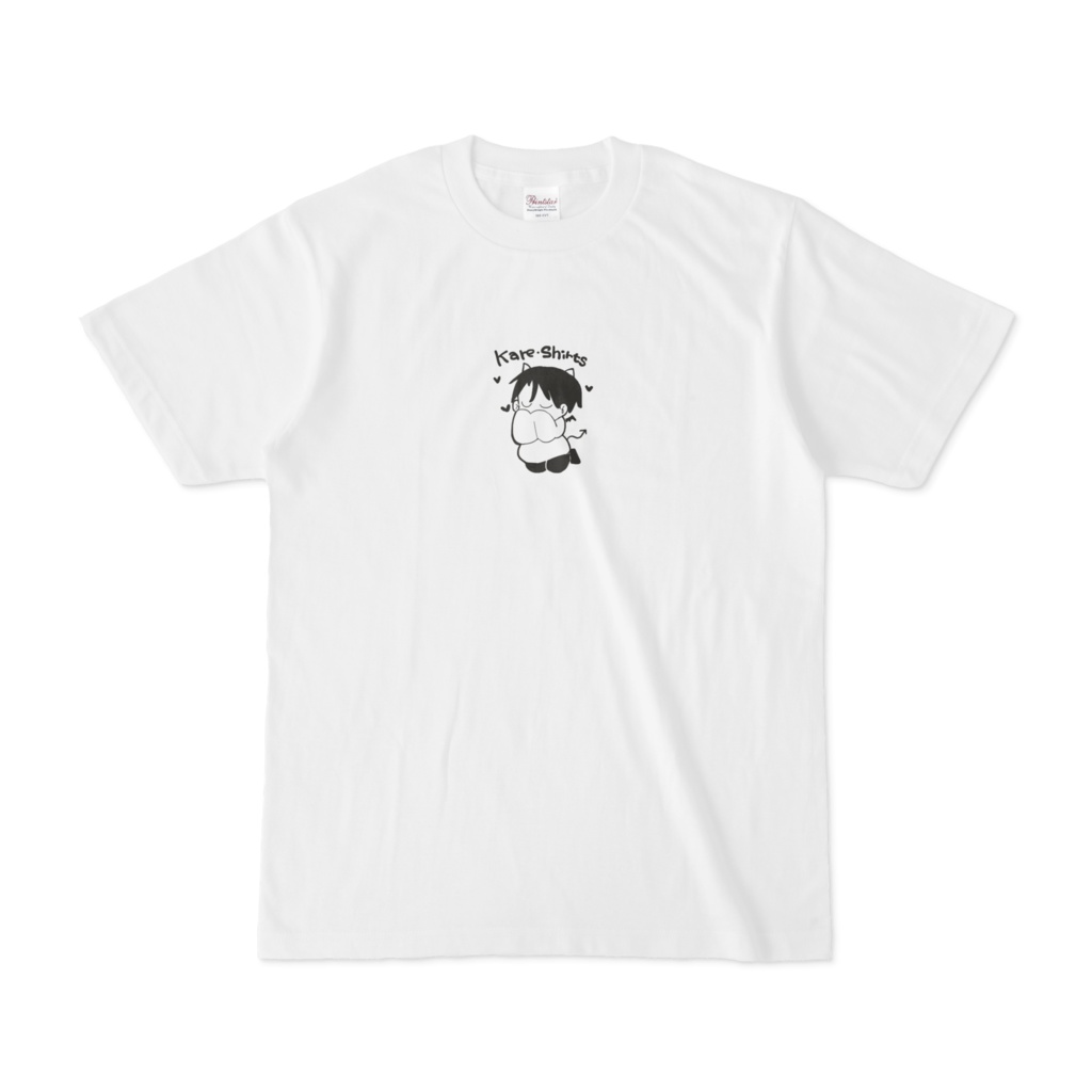 彼シャツリンTシャツ-白