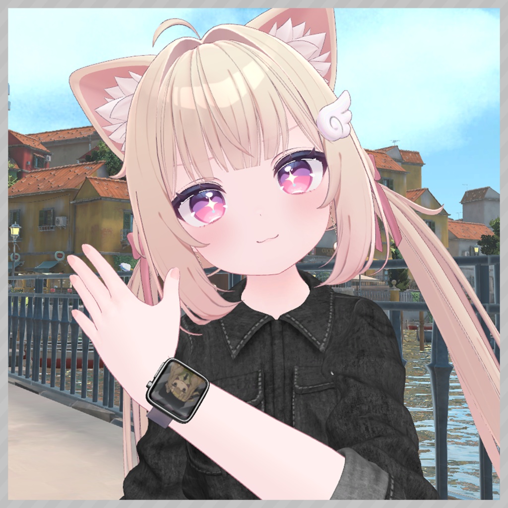 【好きな写真を壁紙に!】デジタル腕時計風アクセサリー