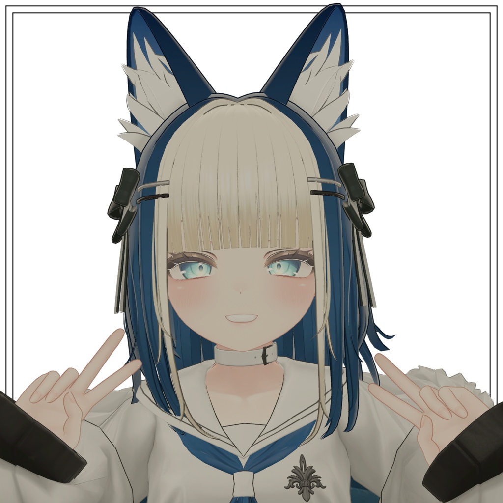 ぱっつんセミロング