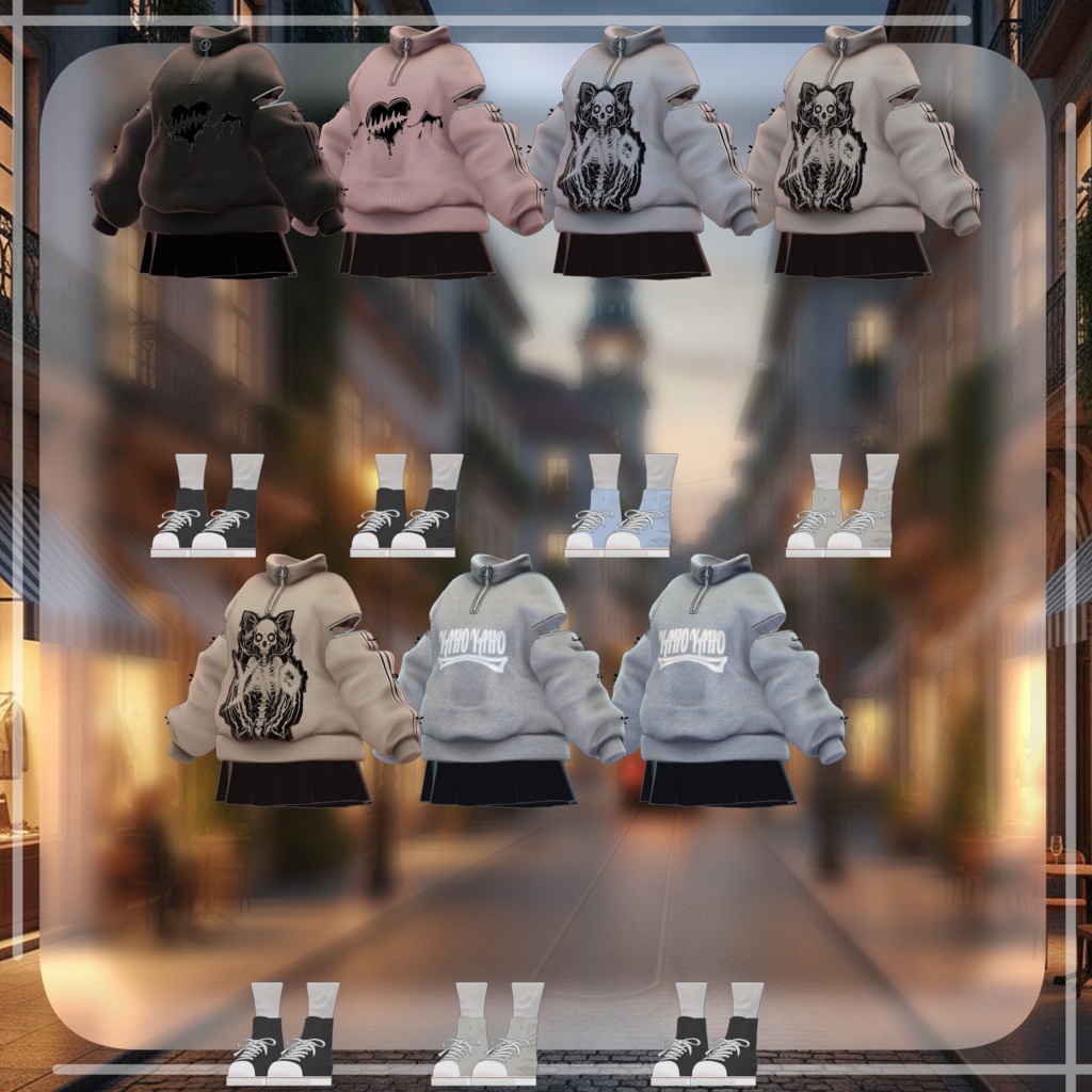 【複数アバター対応】Zip-Shoulder Casual✨セール中✨