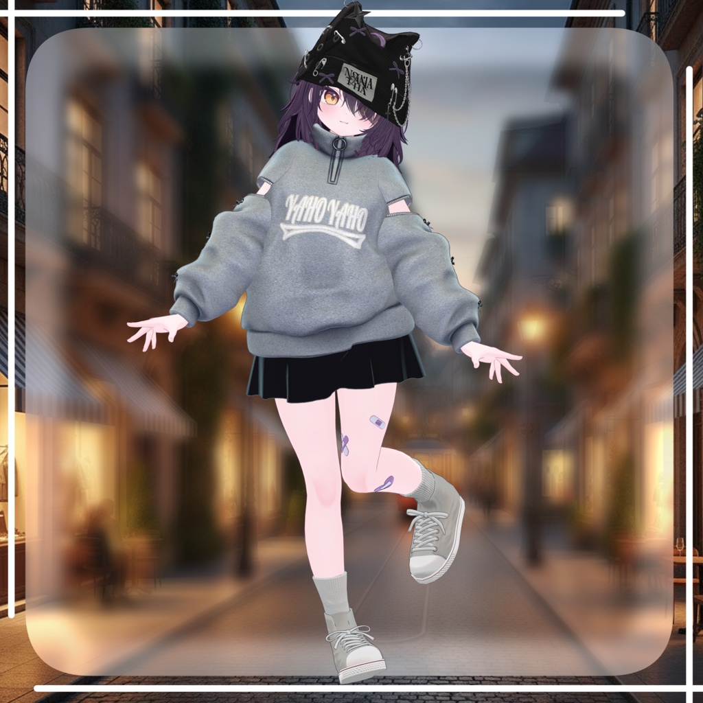 【複数アバター対応】Zip-Shoulder Casual✨セール中✨