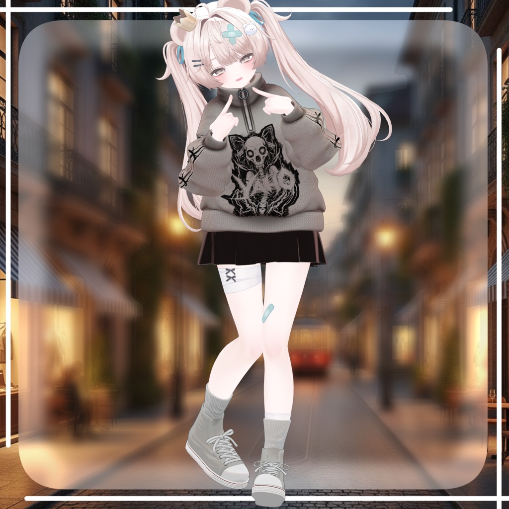 【複数アバター対応】Zip-Shoulder Casual✨セール中✨