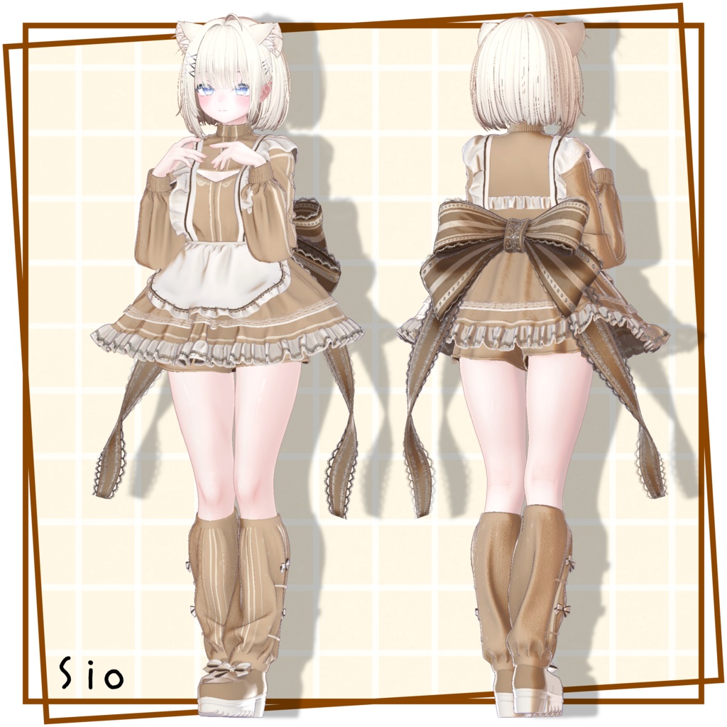 【複数アバター対応】Jersey Frill Maid【セール中✨】