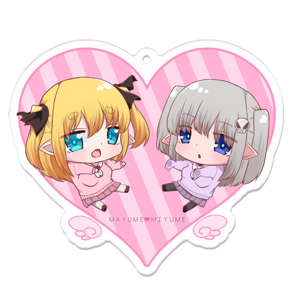 舞夢＆美夢　アクリルキーホルダー(修正版)