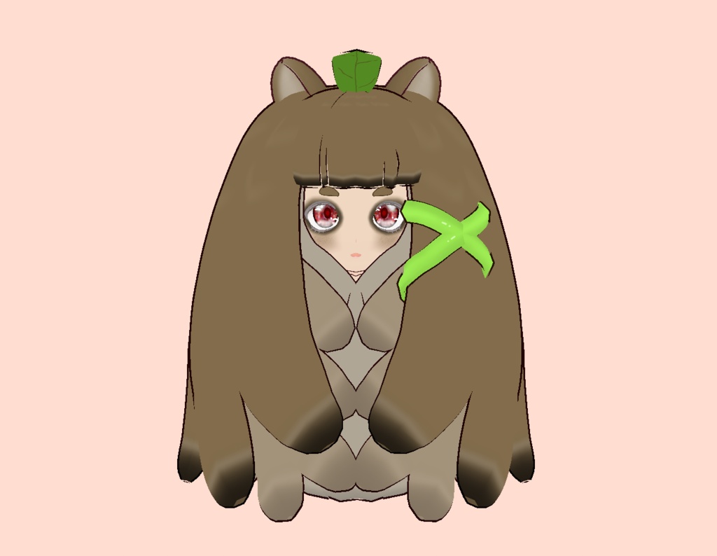 SDオリジナル3Dモデル「たぬもっふ」もふ撫でられ用キャラクター
