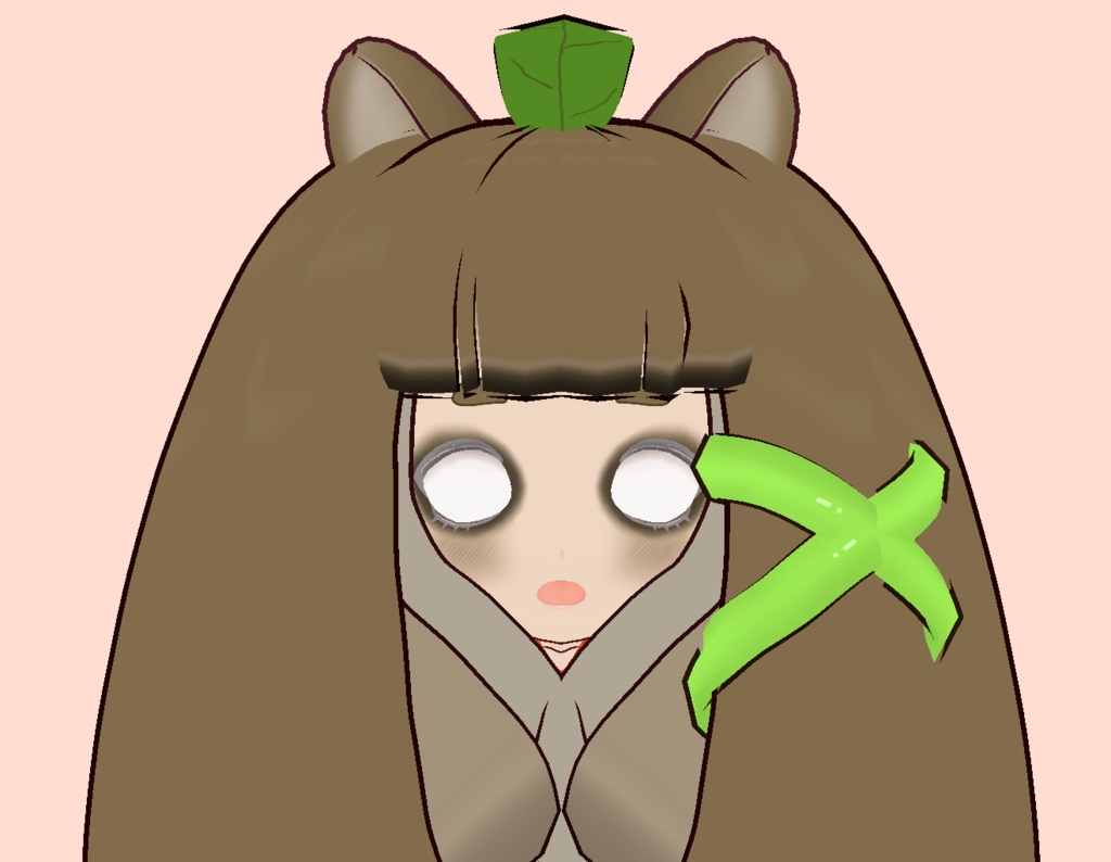 SDオリジナル3Dモデル「たぬもっふ」もふ撫でられ用キャラクター