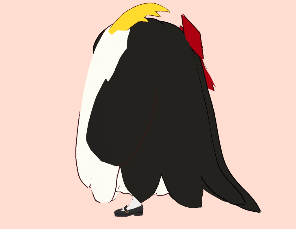 SDオリジナル3Dモデル「ぺんもっふ」もふ撫でられ用キャラクター