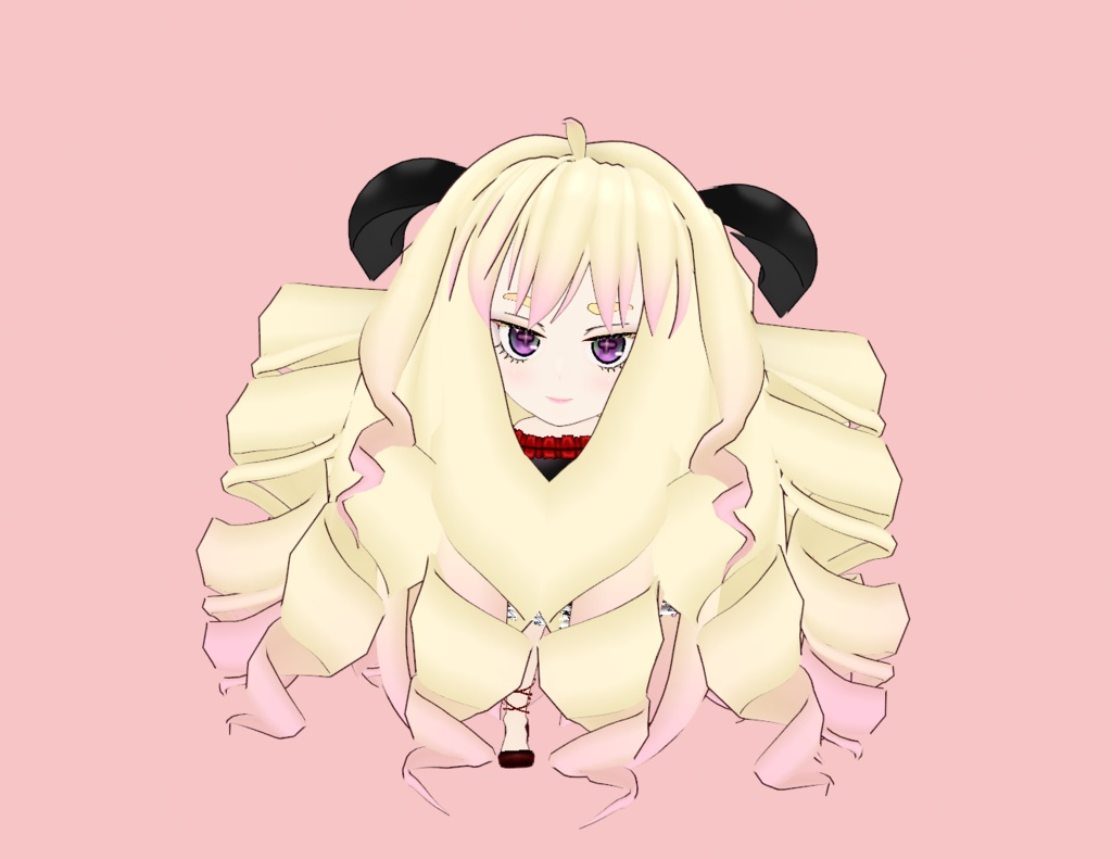 オリジナル3Dモデル「ようもっふSD」「ようもっふFS」もふ撫でられ用キャラクター