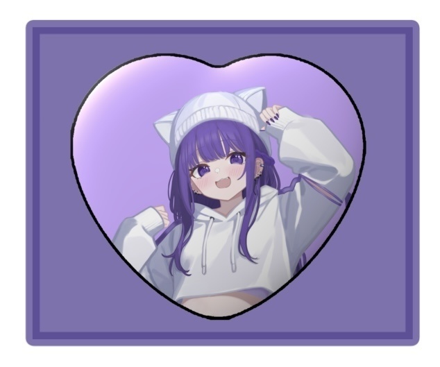 ハート缶バッジ(でぃえるる衣装)