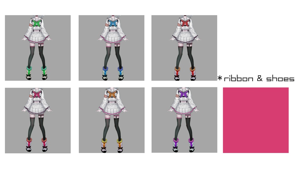 【汎用モデル】セーラー服少女